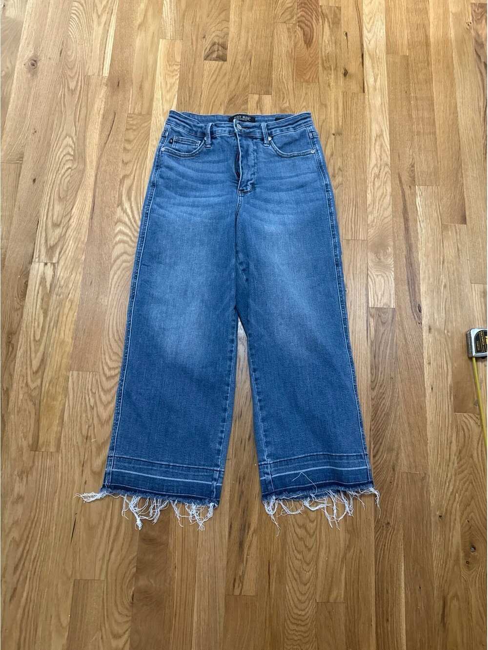 Judy Blue Wide Leg Crop Jeans Size 9/29 Style JB88875 MD